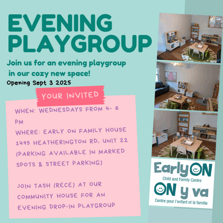 New evening playgroup in September